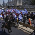 Izraelyje atsinaujino protestai dėl Netanyahu vyriausybės pasiūlymų