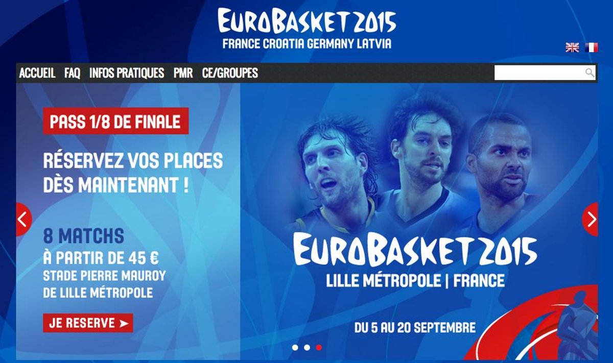 Bilietai į 2015 metų Europos čempionatą – jau prekyboje