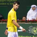 ATP turnyro Katare finale raketes surems N. Djokovičius ir R. Nadalis
