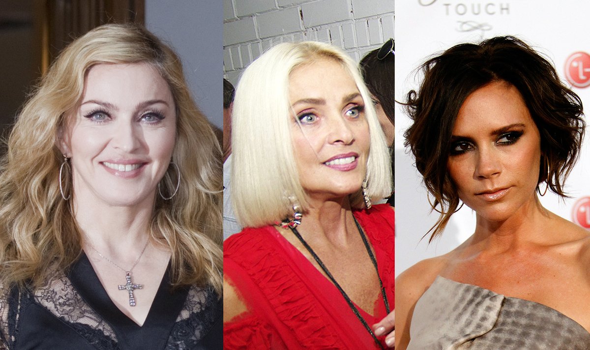 Madonna, Laima Vaikulė ir Victoria Beckham, Ria, DELFI, Reuters nuotr.
