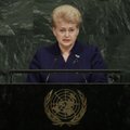 D. Grybauskaitė kreipėsi į pasaulio lyderius JT: Kremlius nesugeba pažaboti savo neapykantos Vakarams