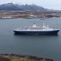 Norvegijos priekrantėje ant uolų užplaukė kruizinis laivas