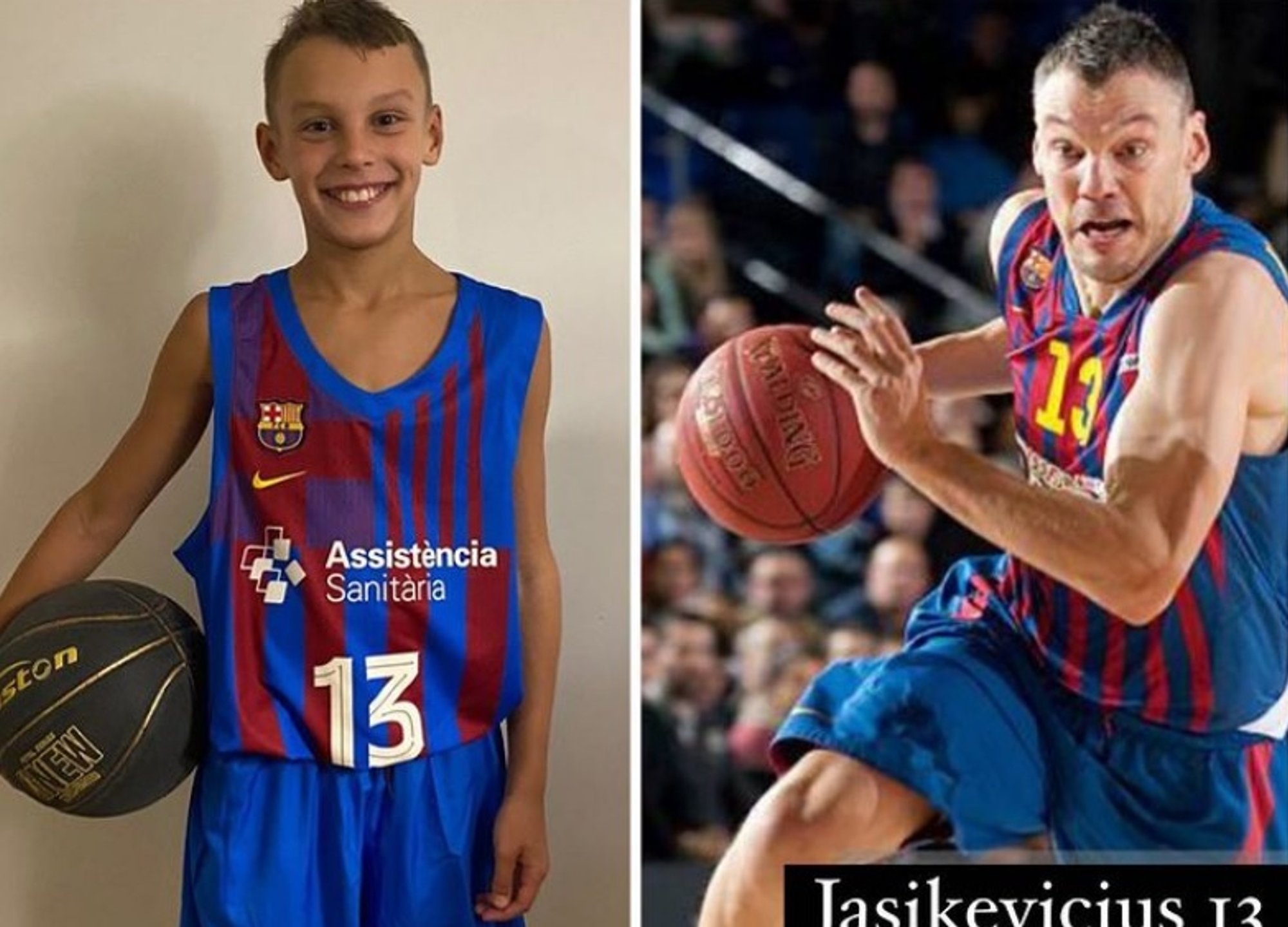 Tėvo pėdomis Jasikevičiaus sūnus apsivilko „Barcos“ aprangą Krepšinis.lt