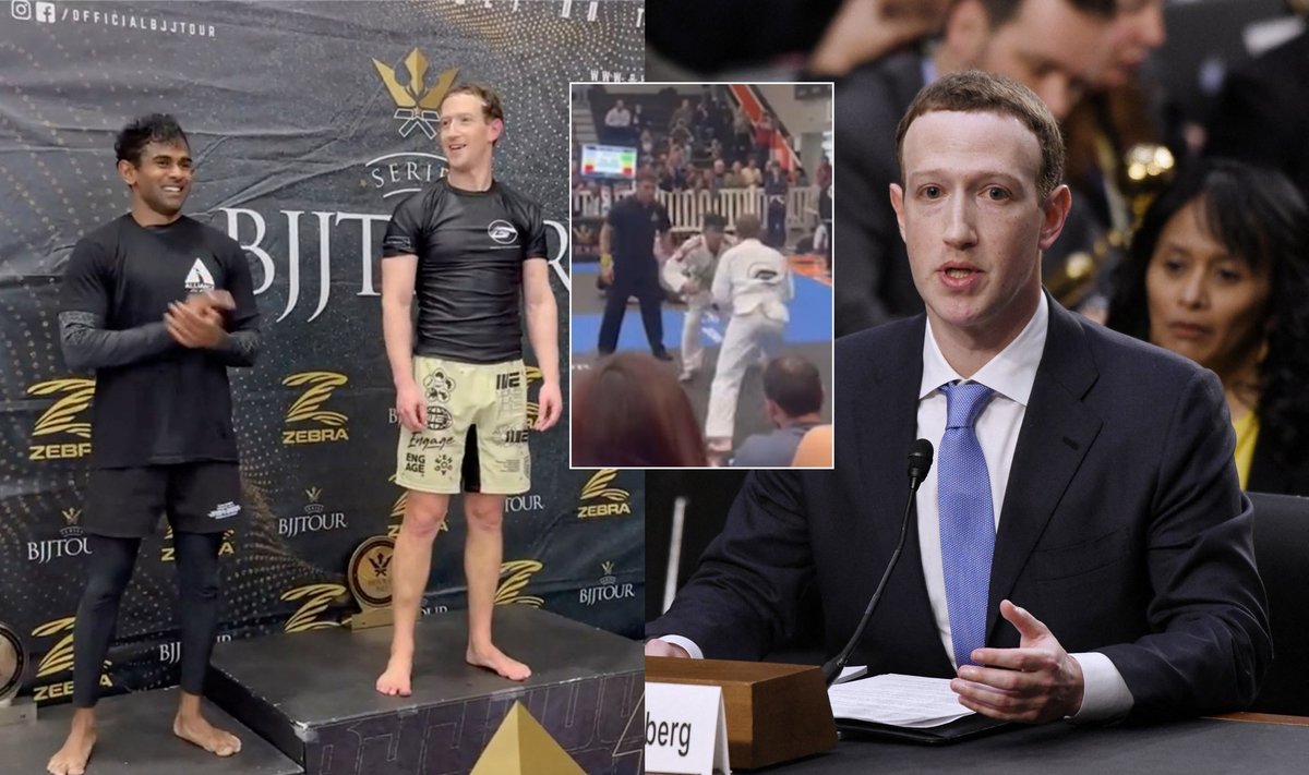 Markas Zuckerbergas su priešininku turnyre 