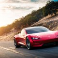 „Tesla Roadster“ pastebėtas bandymuose lenktynių trasoje