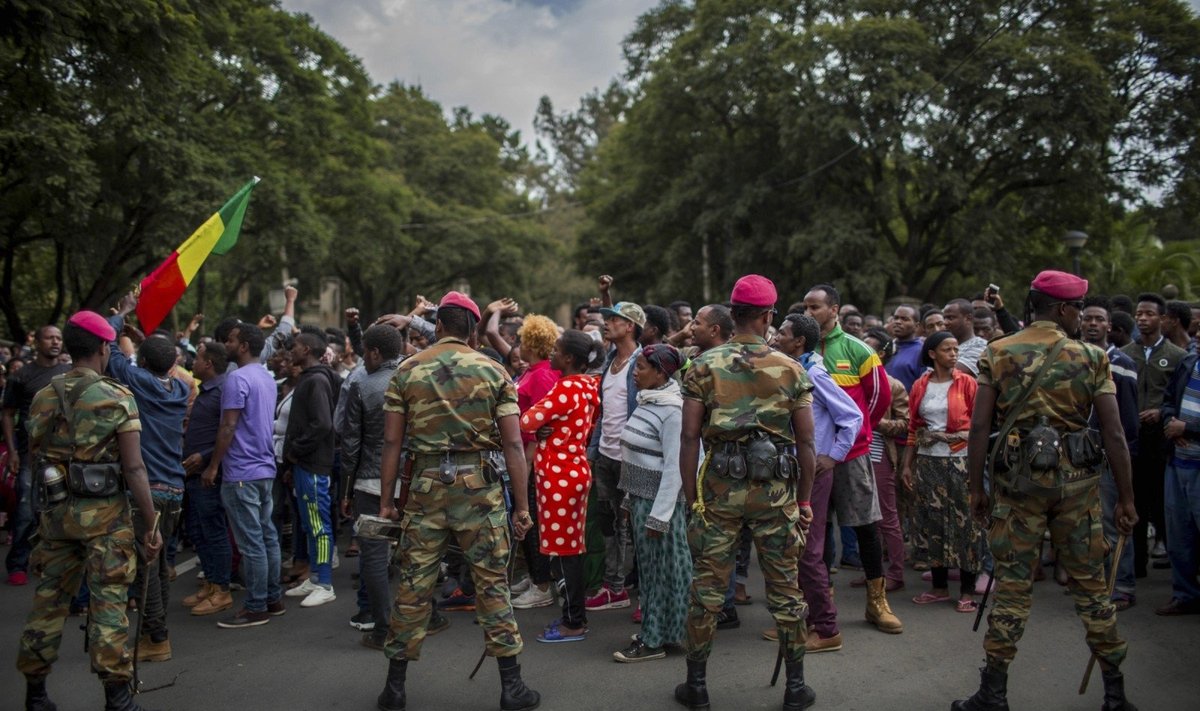 Demonstracijos Etiopijoje pareikalavo aukų
