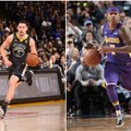 NBA naktis: GSW pranoko „Spurs“, „Lakers“ gretose debiutavo buvęs „Cavaliers“ mažylis