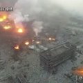 Po milžiniškų sprogimų – apokaliptiniai vaizdai