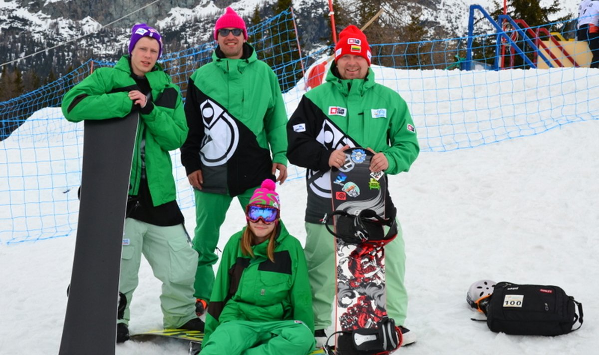 Lietuvos komanda pasaulio jaunimo snieglenčių čempionate