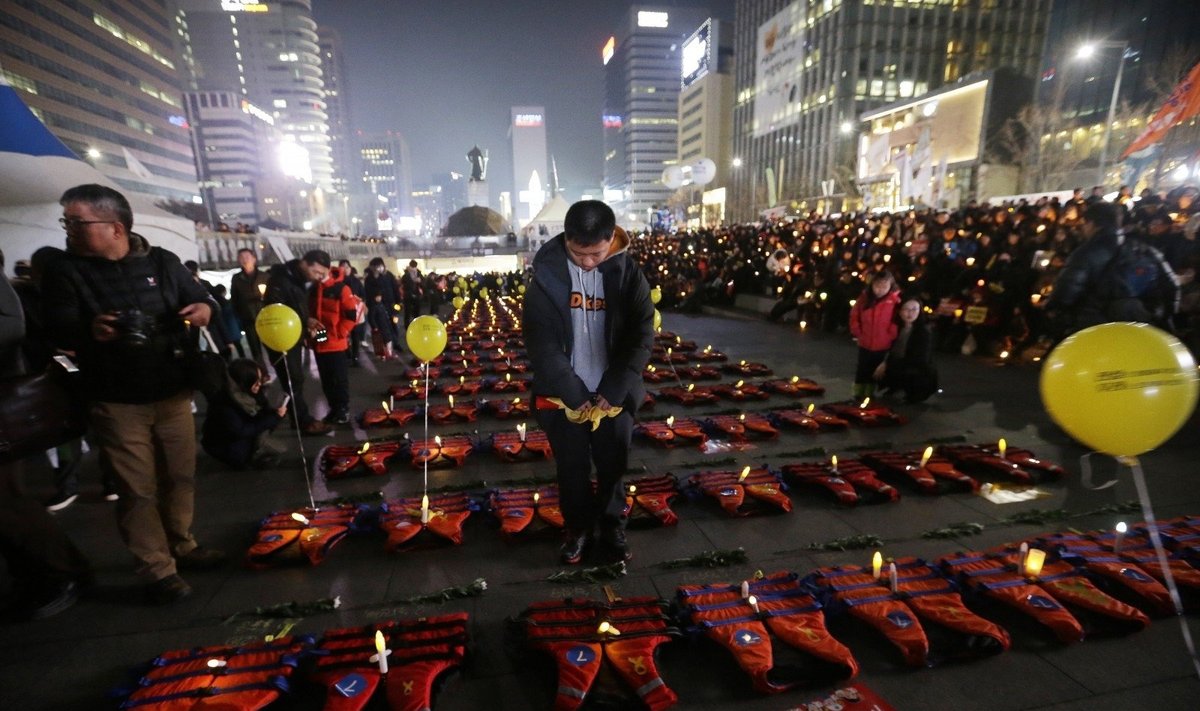 Protestai Pietų Korėjoj