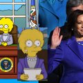 „Simpsonai“ nenustoja stebinti: manoma, kad Lisos prezidentinė apranga „išpranašavo“ Kamalos Harris inauguracijos įvaizdį