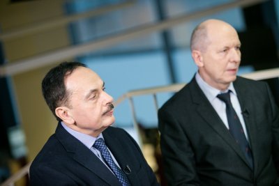 Prof. Valerijus Ostapenko ir prof. Feliksas Jankevičius