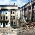Zelenskis: šimtai žmonių tebėra įstrigę subombarduoto Mariupolio teatro slėptuvėje