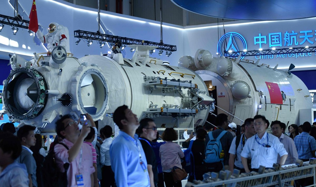 Kinija pademonstravo savo naujos kosminės stoties maketą