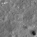 NASA kosminis zondas užfiksavo vietą, kur Mėnulyje nusileido Indijos erdvėlaivis