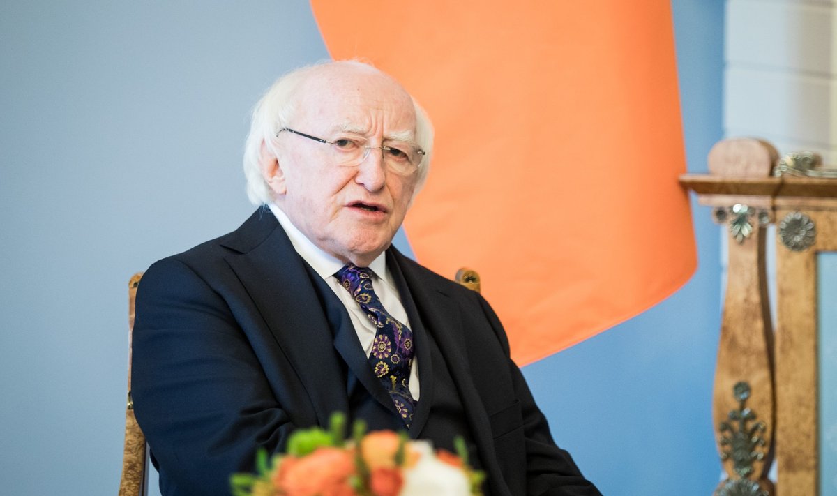 The President of Republic of Ireland Michael D. Higgins in Vilnius