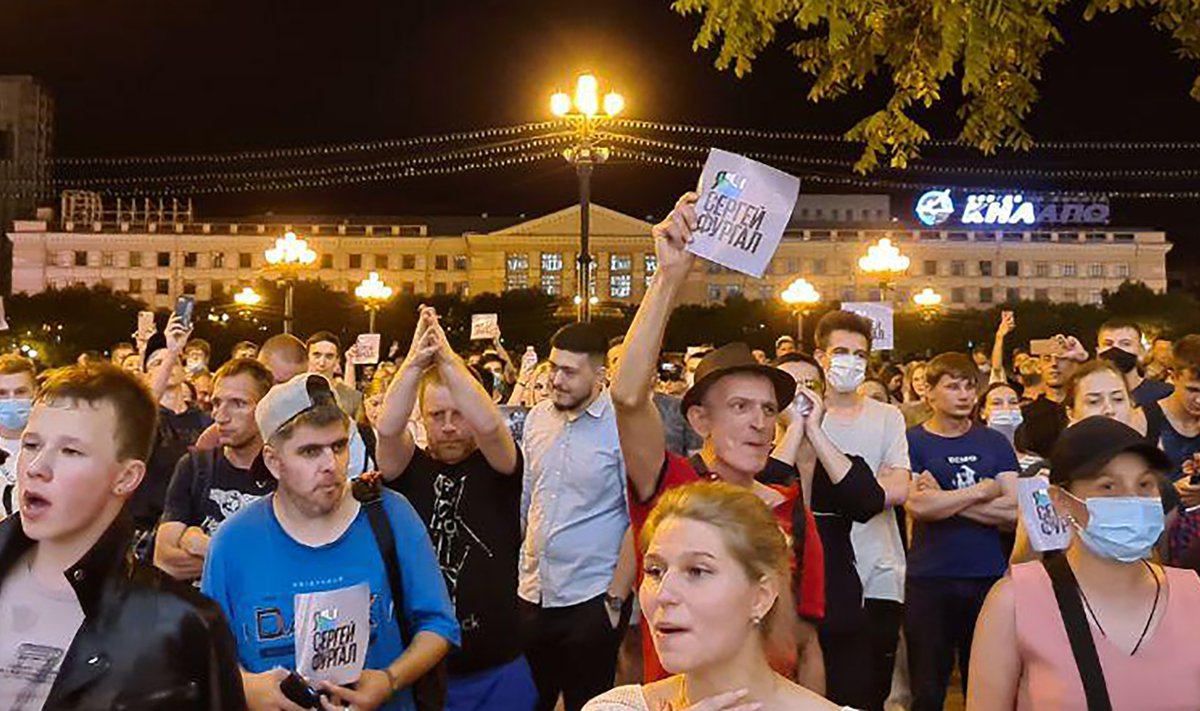 Protestai Chabarovske 