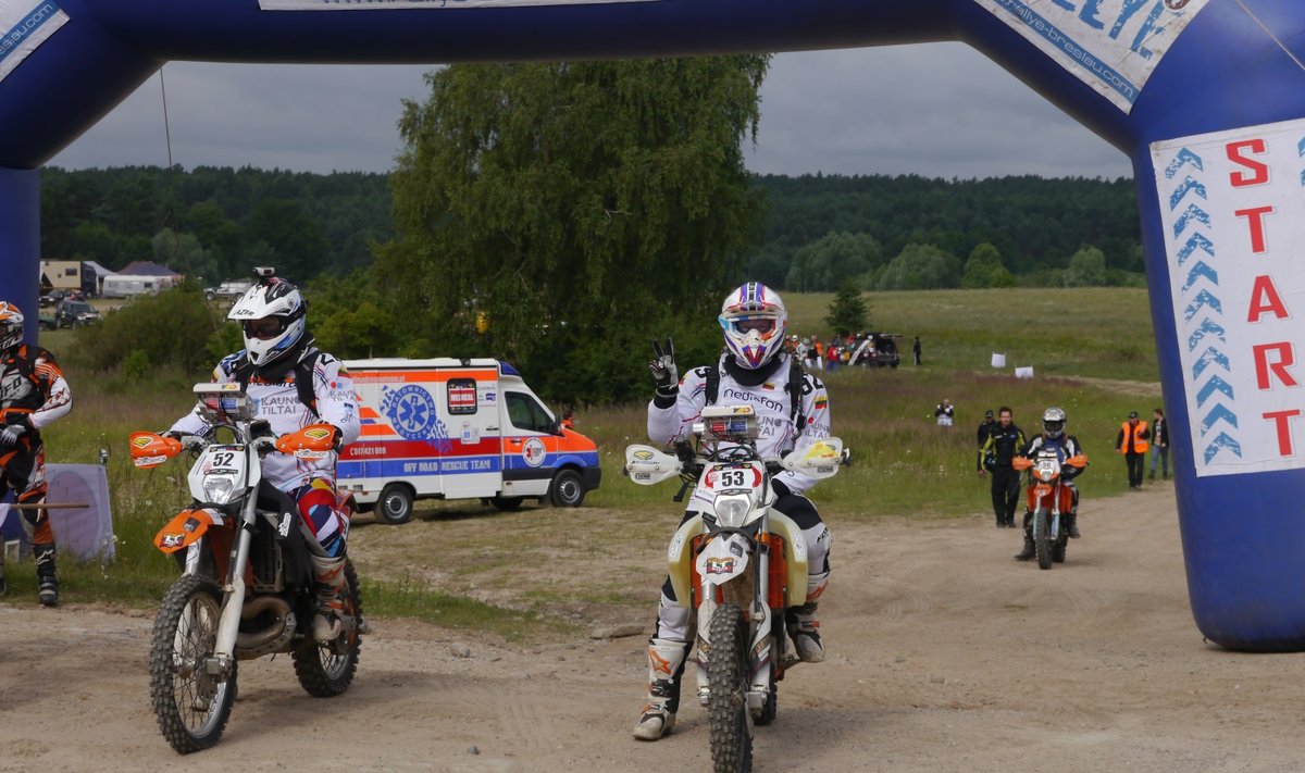 Du lietuviai motociklininkai startavo „Breslau“ ralyje