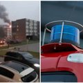 Vilniuje bendrabutyje kilo gaisras, apdegė moteris
