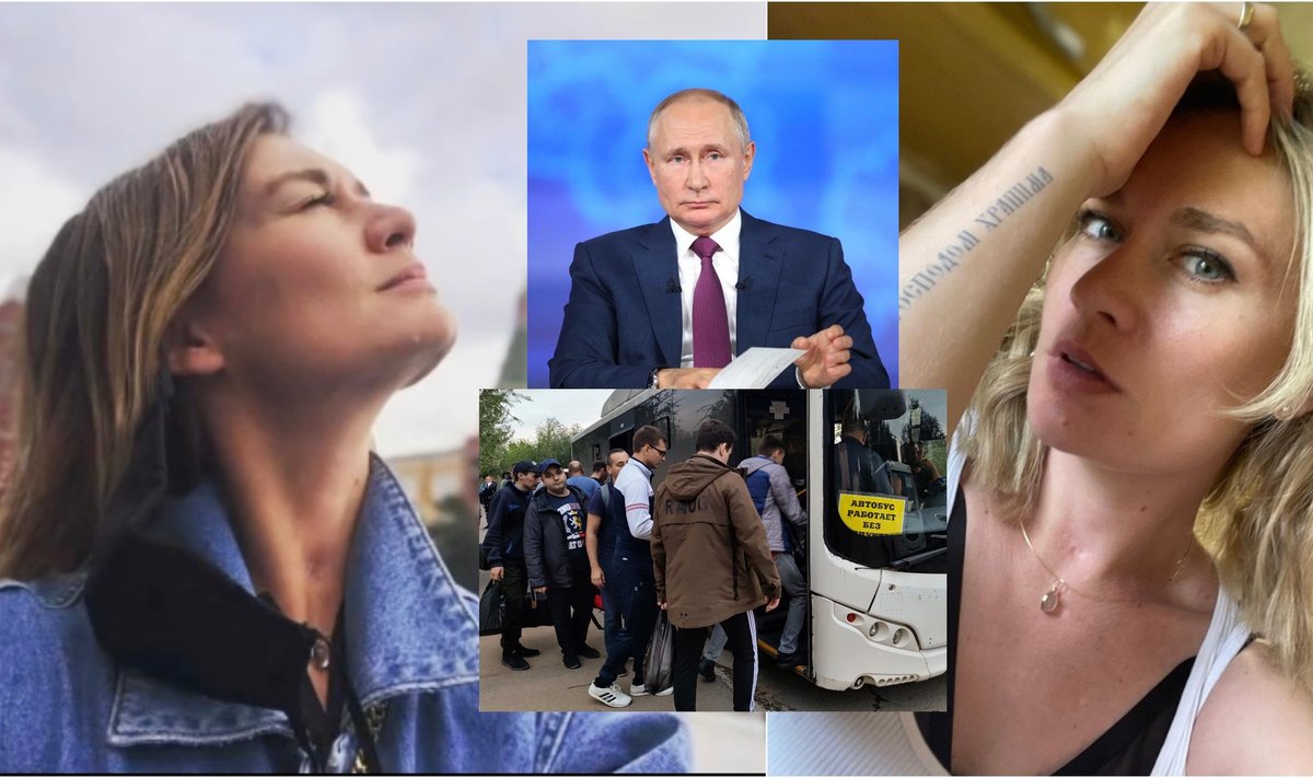 Marija Maškova, Putinas, mobilizacija /Foto: Instagram, Vida press