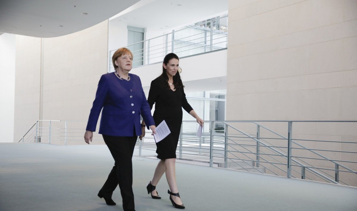 Angela Merkel, Jacinda Ardern 