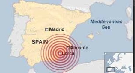 Žemės drebėjimas Ispanijoje