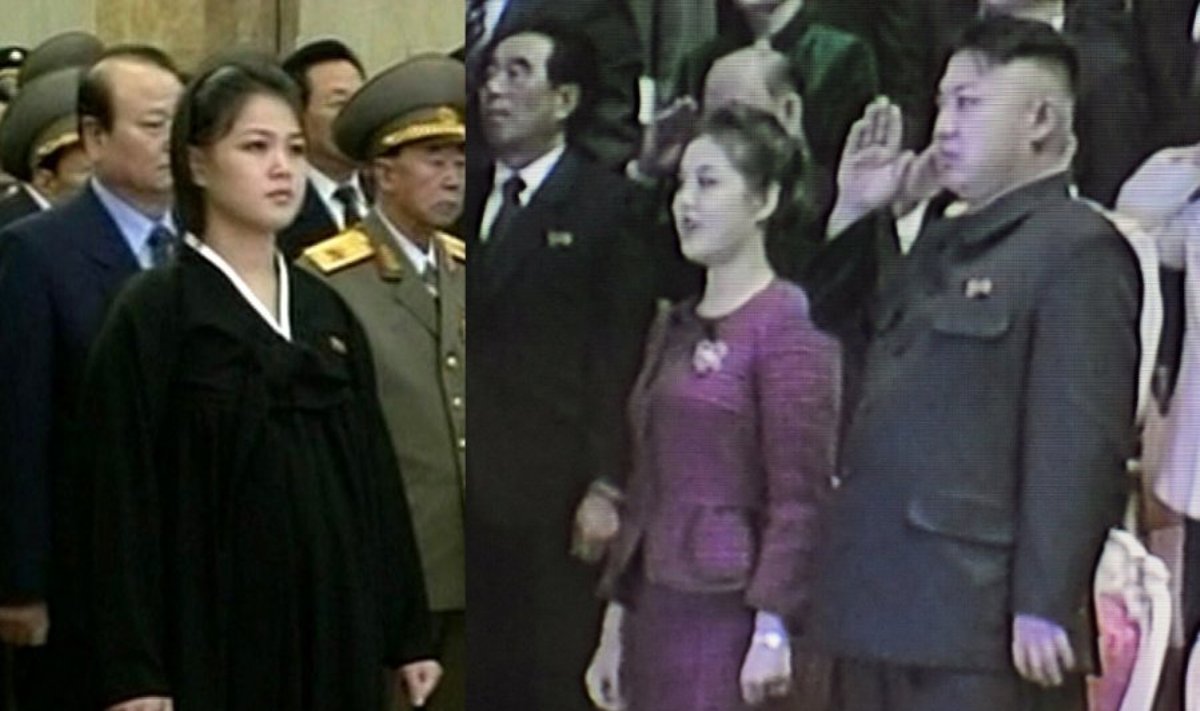 Ri Sol Ju (Li Sol Džu) ir Kim Jong Unas (Kim Čen Unas)