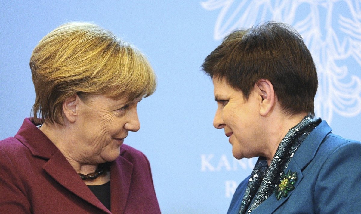 Angela Merkel ir Beata Szydlo 