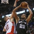 J. Valančiūnas sugėdino T. Duncaną, o „Raptors“ įveikė NBA čempionus