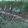 „River Plate“ futbolo gerbėjai pasiuvo didžiausią pasaulyje vėliavą