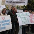 В Вильнюсе протестовали против социальной и образовательной политики