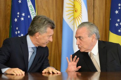 Mauricio Macri ir Michelis Temeras