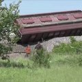 Po sprogimo Kryme nuo bėgių nuvažiavo traukinys Rusijos