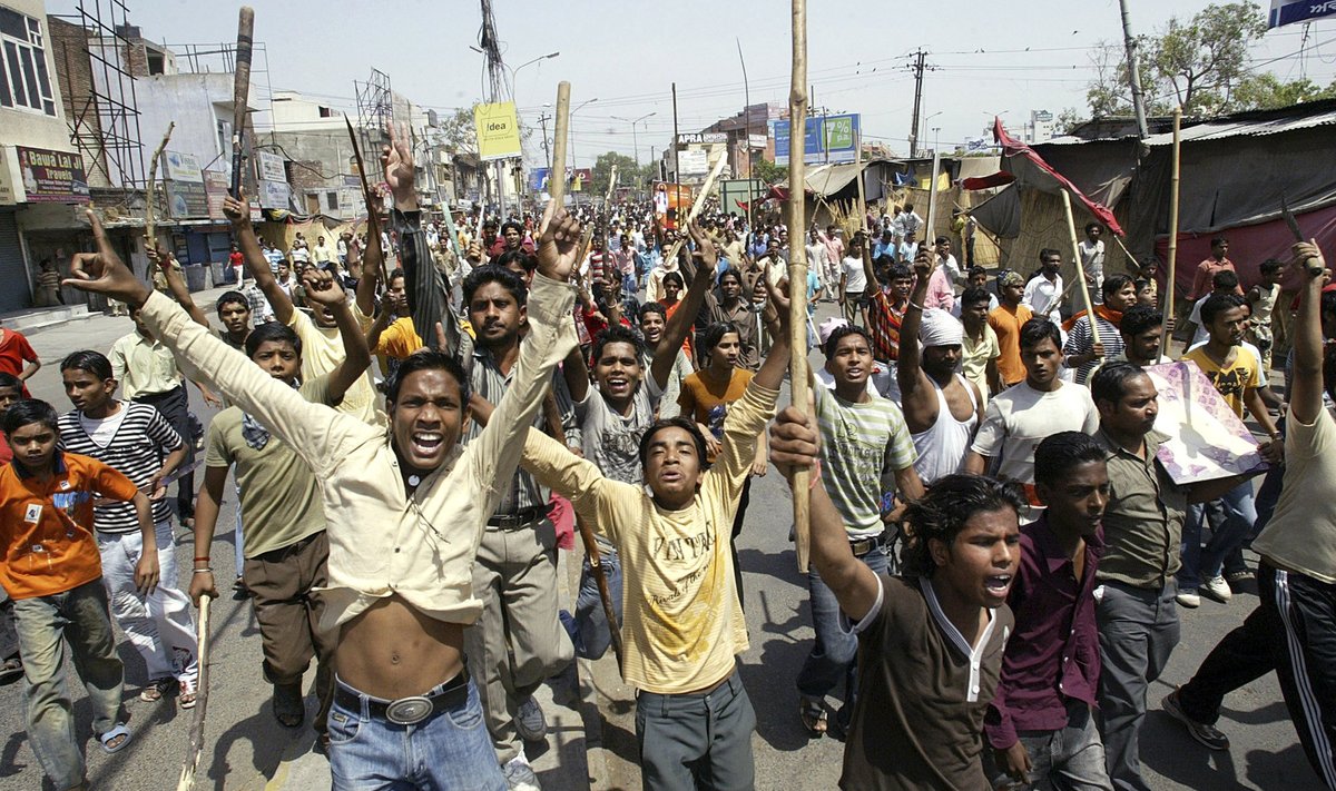 Indijos neliečiamųjų kastos protestas