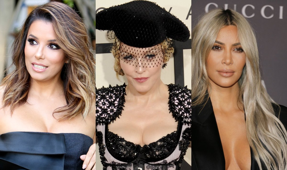 Eva Longoria, Madonna, Kim Kardashian