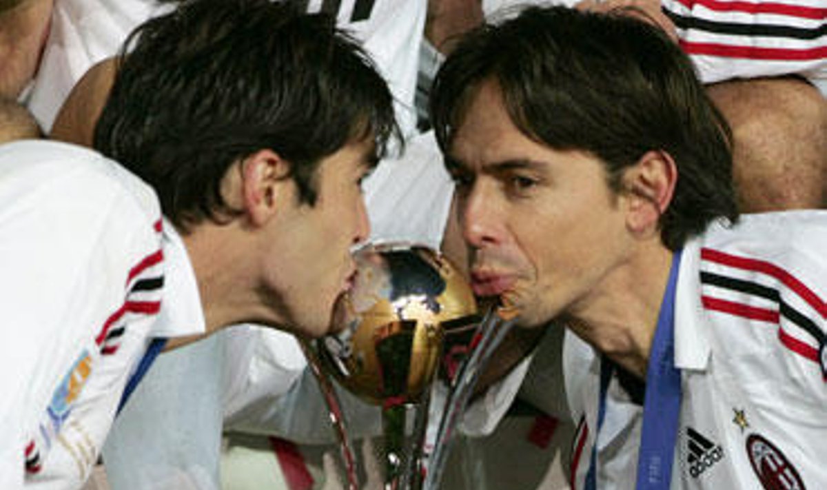 Kaka ir Filippo Inzaghi ("AC Milan")