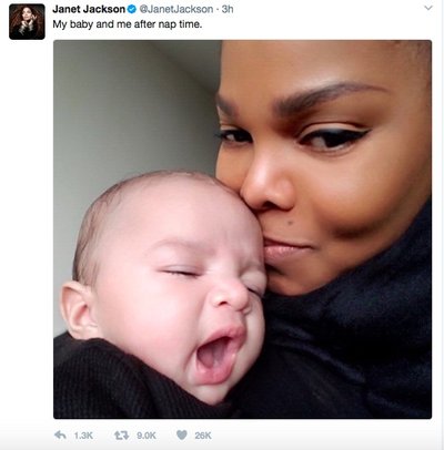 Janet Jackson su sūnumi