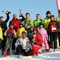 Slalomo milžino varžybose Anykščiuose - 57-erių metų T.Milašiaus pergalė