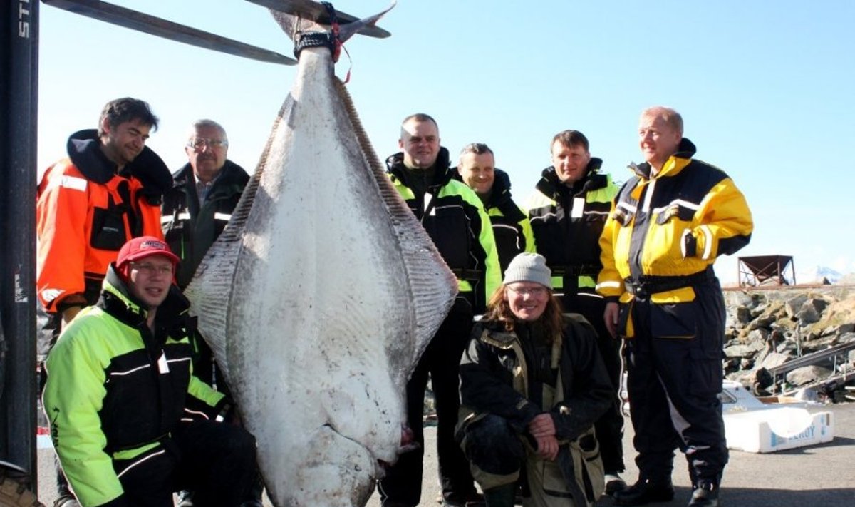 Lietuviai Norvegijoje pagavo 167,9 kg žuvį, Torsvåg havfiske nuotr.