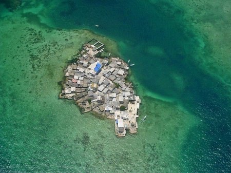 Santa Cruz del Islote sala - tankiausiai apgyvendinta sala pasaulyje
