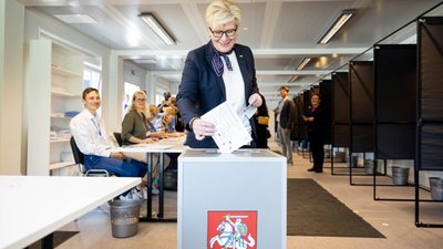 Ingrida Šimonytė balsavo prezidento rinkimų antrame ture