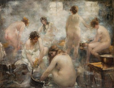 Картина Виталия Тихова "Женская баня"