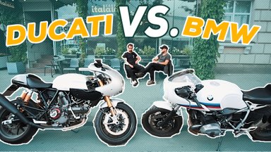 „Cafe Racer'ių“ svajonė: Ducati prieš BMW