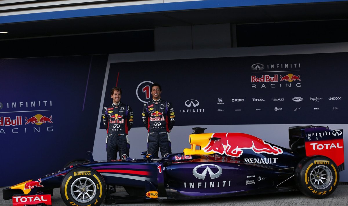 Sebastianas Vettelis ir Danielis Ricciardo
