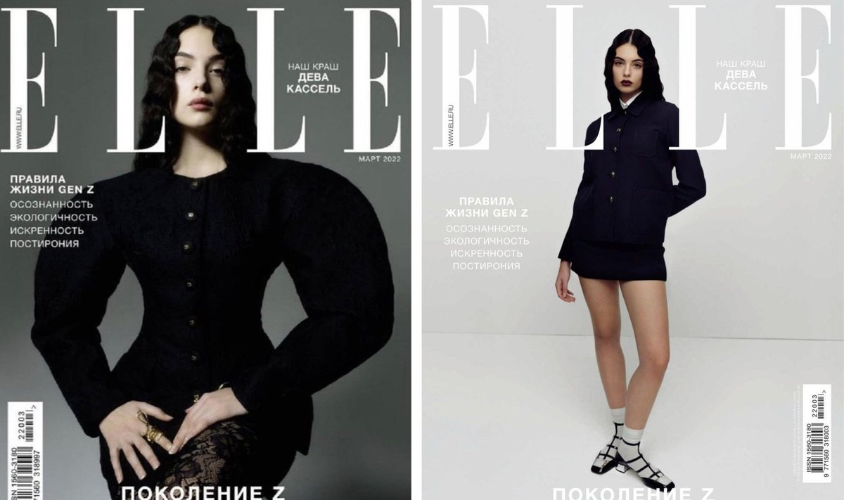 „Elle Russia“ kovo mėnesio žurnalo viršeliai