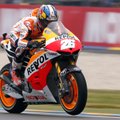 Šiurpią avariją patyręs „Moto GP“ lyderis D. Pedrosa nelenktyniavo Vokietijos etape