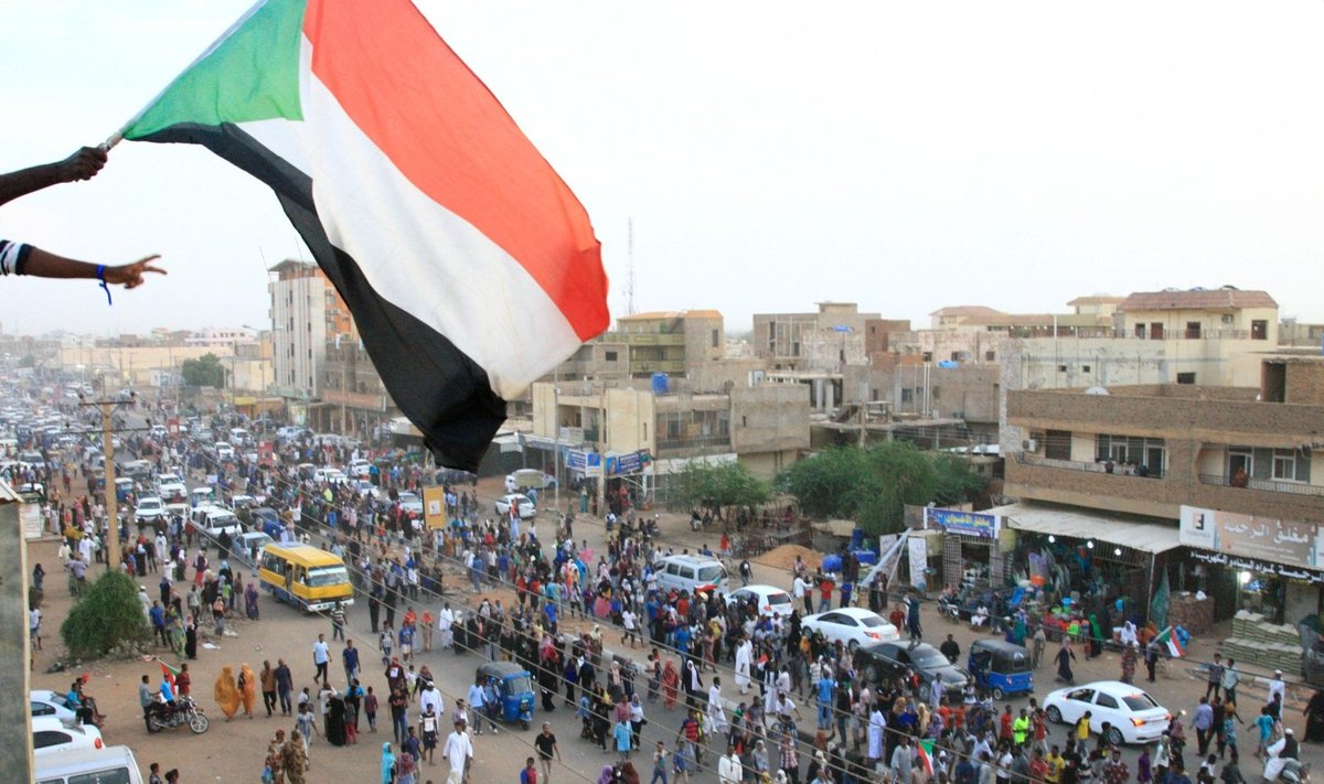 Demonstracija Sudano sostinėje