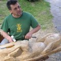 Tarptautinė miškininkystės paroda prasidėjo skulptorių pleneru