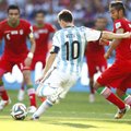 L. Messi šūvis leido Argentinai palaužti iraniečių pasipriešinimą