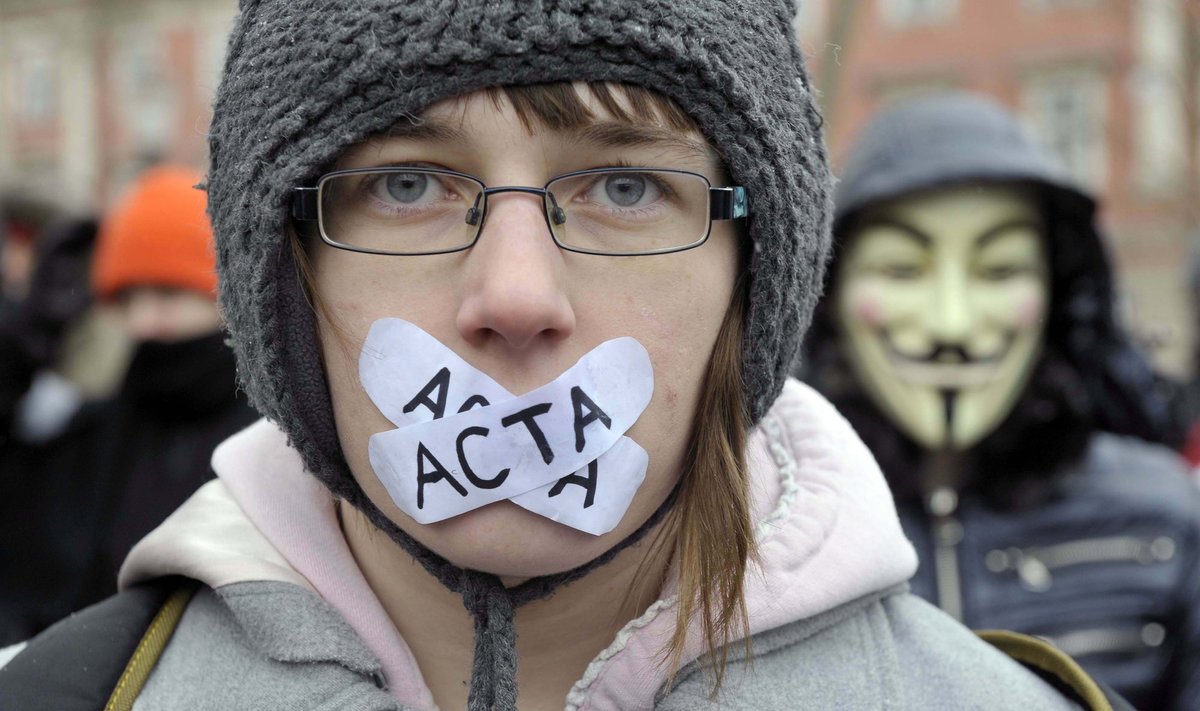 Demonstracija prieš prekybos susitarimą ACTA